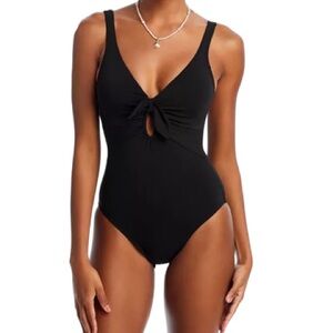Robin Piccone NEW Ava Knot One Piece Swimsuit